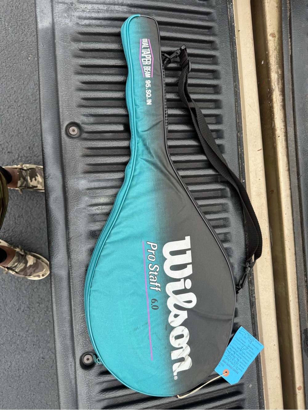 Wilson Teal and Black Pro Staff Tennis Racket Bag